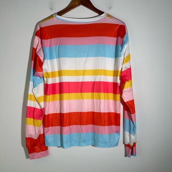 Colorful Striped Long Sleeve Shirt - Picture 4 of 4